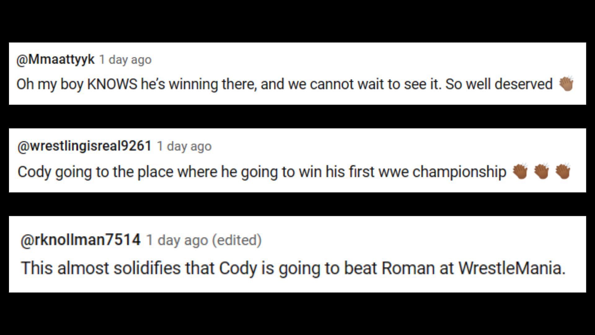 Fans think Cody Rhodes deserves to beat Roman Reigns
